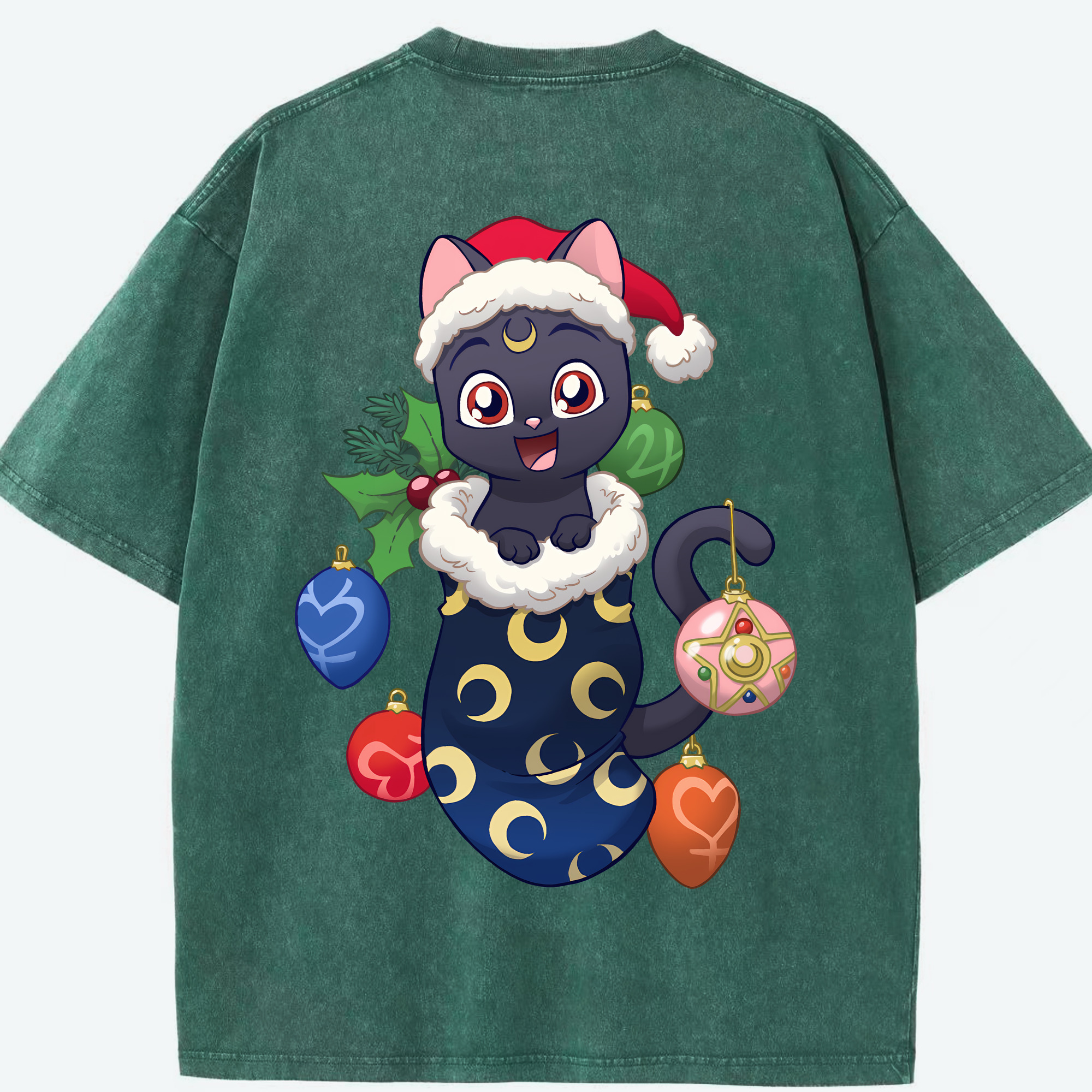 （画像用） 美少女戦士セーラームーン Sailor Moon 綿100% ヴィンテージ風 半袖Tシャツ（背面プリント）